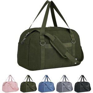 Small Duffel Bag for Traveling, Dark Green